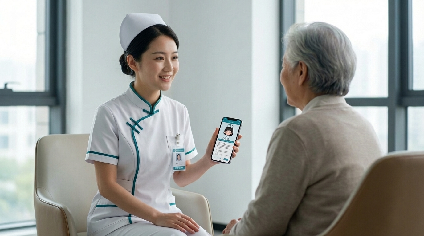 智慧中医护理管理系统驾驶舱界面展示